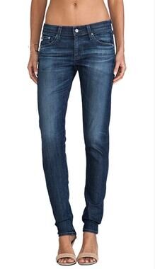 AG Adriano Goldschmied Nikki Relaxed Skinny Boyfriend Jeans Womens Size 28R